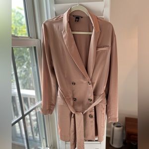Victoria Secret Satin blazer dress with belt